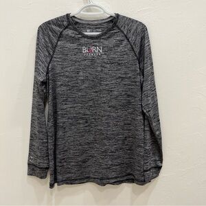 Holloway Women's Long Sleeve Burn Fitness Shirt Size L Gray